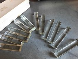 12 PORTE-COUTEAUX, en CRISTAL