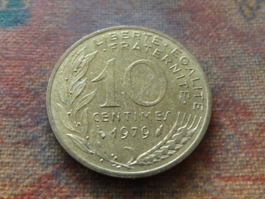 Tutti le monete: FRANCE  10 Centimes  1979 – Usato da Romanel-sur-Lausanne venduto da Swift13