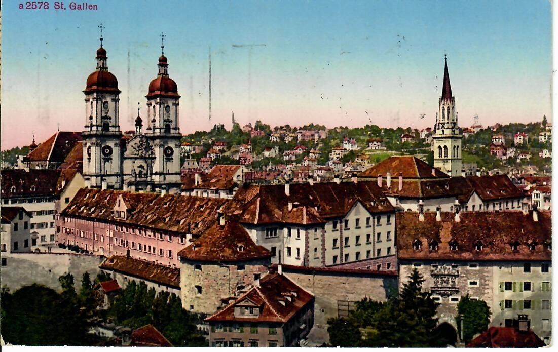 Cartoline postali: St.Gallen 1929  - 4 x Tellknabe – Usato da Hochdorf venduto da Ziegel-16