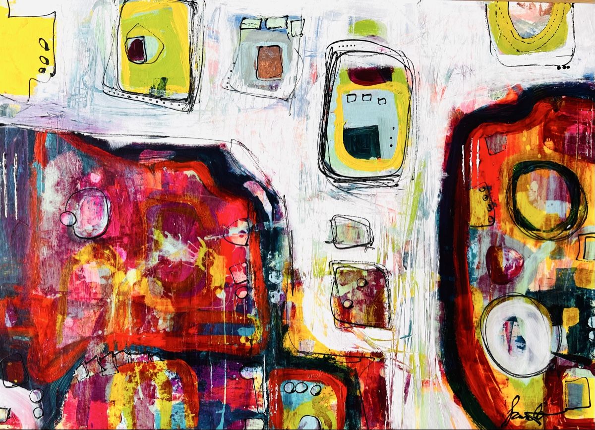 Dipinti: Einzigartiges abstraktes Gemälde, 60x90cm – Nuovo e nell'imballaggio originale da Kreuzlingen venduto da eszanza 7