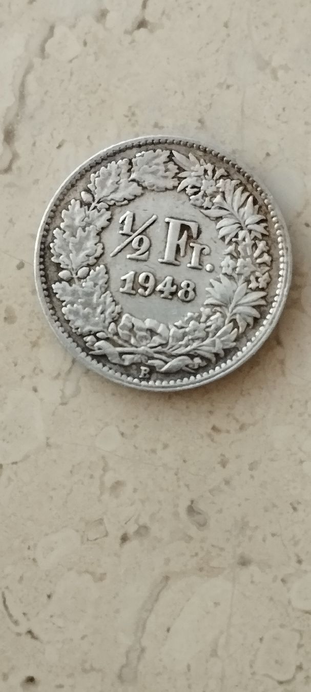 Toutes les monnaies: 50 Rappen 1948/Silber  – D'occasion à Oberdorf SO par and_jxk2