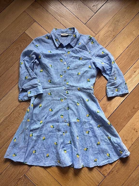 Vestiti: Leinenkleid mit Zitronen (M) – Usato da Bern venduto da viddra 2