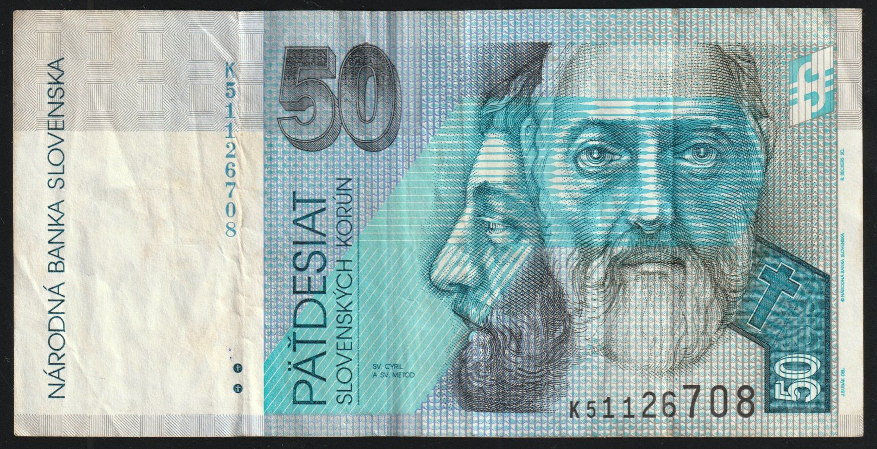 Banknoten: Slowakei 50 Korun 2005 – Gebraucht aus Brugg AG von banknoten_muesli