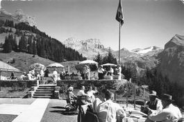 Engelberg (OW) Terrasse des Restaurants Ristis, Endstation