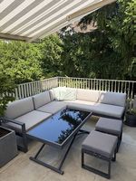 Outdoor Lounge anthrazit Set