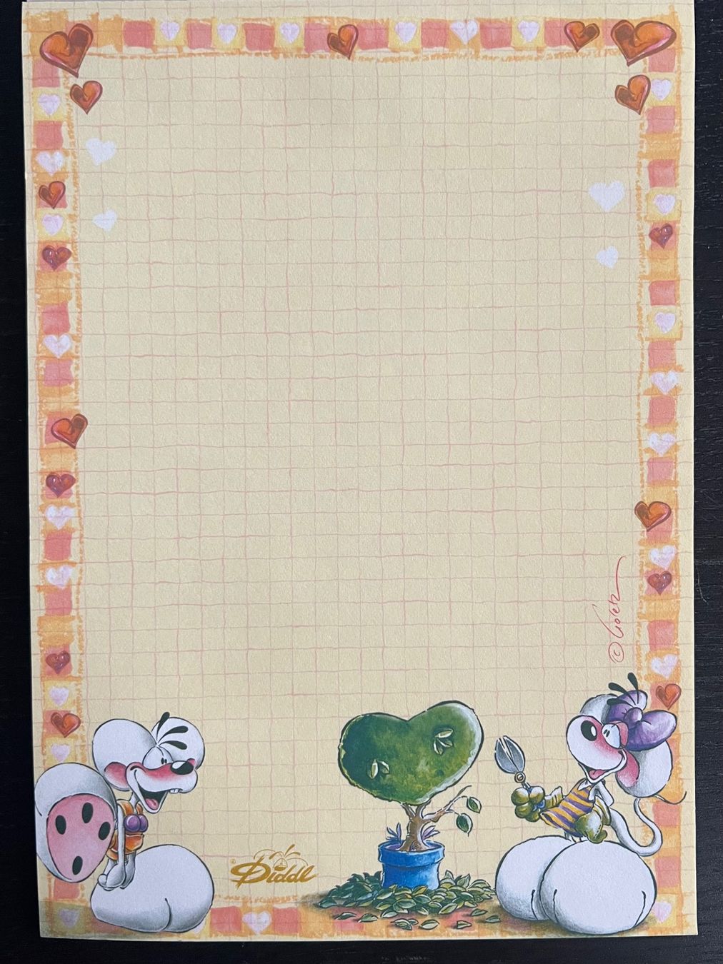 Carta: Vintage Diddl-Blatt A5 Nr. 232 Liebesbäumchen – Nuovo (secondo la descrizione) da Zürich venduto da rigani