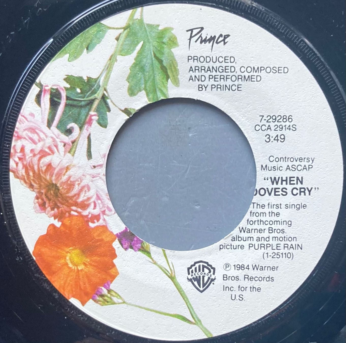 Schallplatten: PRINCE - WHEN DOVES CRY – Gebraucht aus Poliez-Pittet von Newtown-Records 1