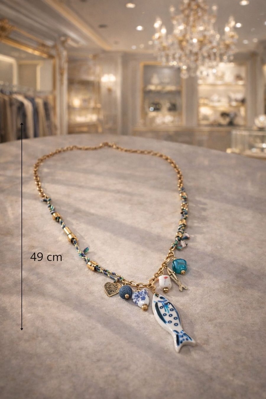 Catenine: Collana con ciondoli ispirati al mare – Nuovo e nell'imballaggio originale da Lugano venduto da solowolford 1