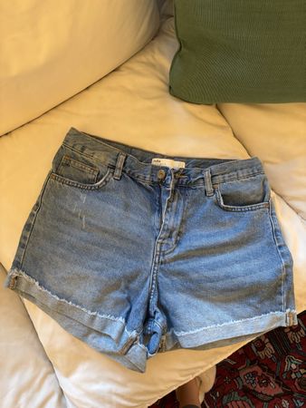 Denim shorts ZARA light blue 