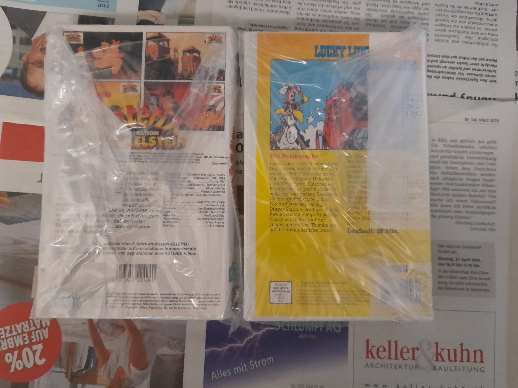 Tutti i VHS: Lucky Luke und Asterix VHS – Usato da Rüti ZH venduto da Alemanni 4