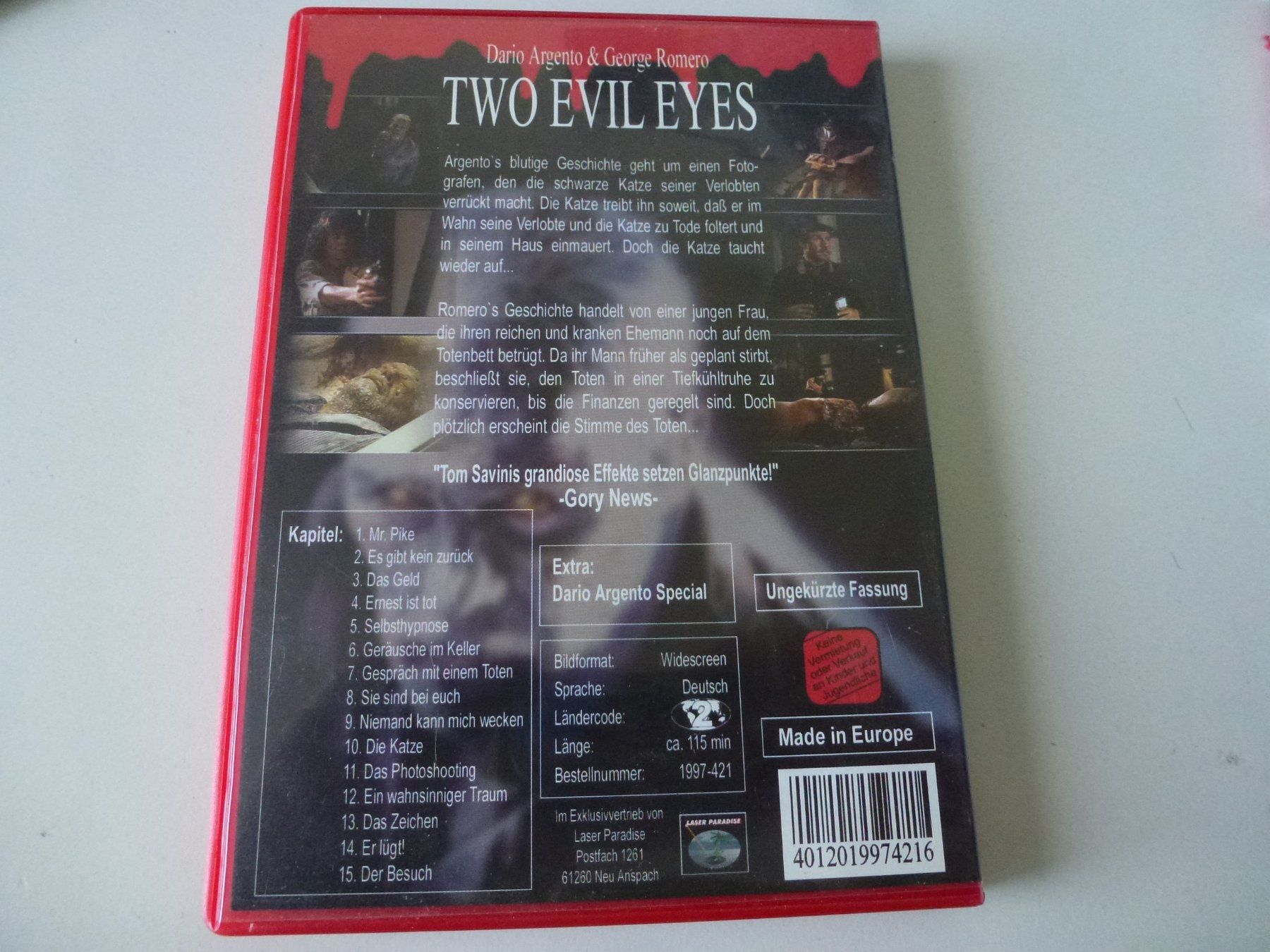 Alle DVDs: Two Evil Eyes  (DVD Red Edition) – Neu (gemäss Beschreibung) aus Bern von Frebo 1