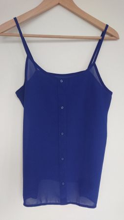 Hübsches Damen Top Chicorée Gr. M Royalblau