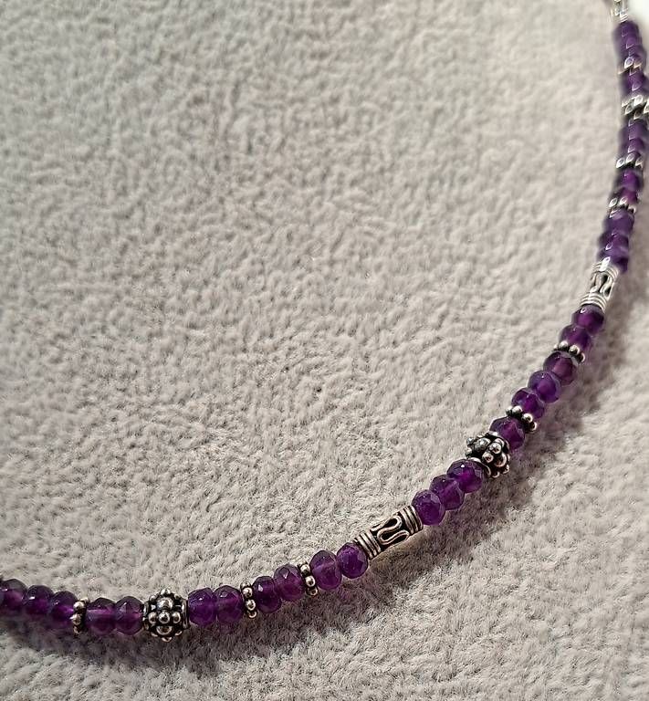Catenine: Kette mit Amethyst und Silber – Usato da Stans venduto da wer_fd5f 1