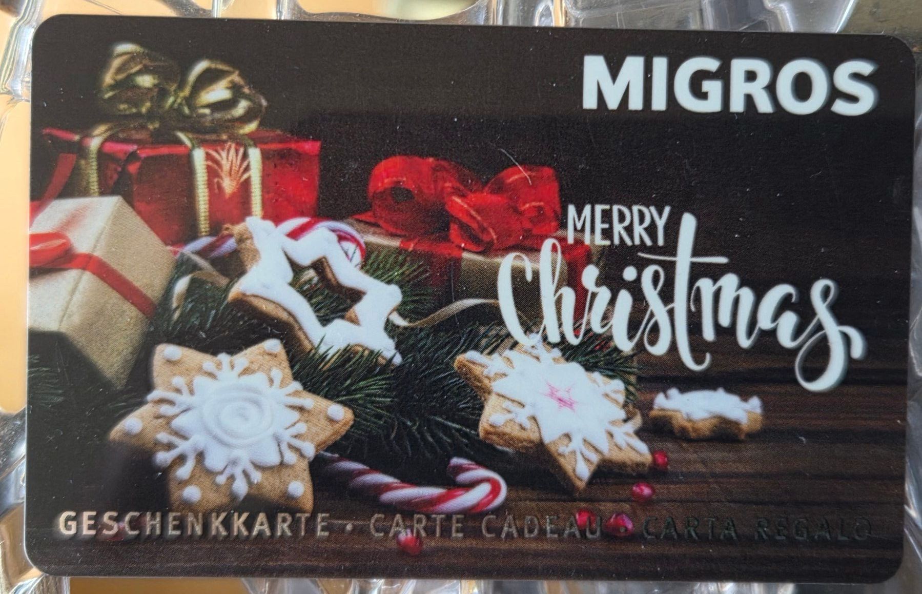 Cartoline: M Geschenkkarte Merry Christmas – Usato da Gossau SG venduto da oreliefredy