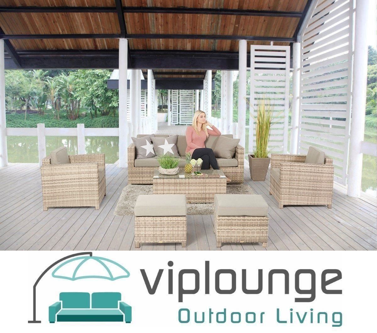 Viplounge Divani: Rattan Gartenmöbel - Rattan Lounge Set – Nuovo e nell'imballaggio originale da Uznach venduto da viplounge