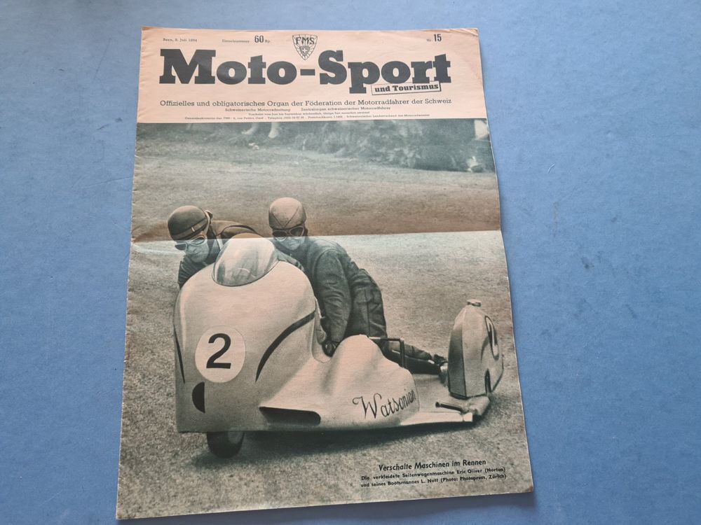 CARTE FICHE MOTO collection ATLAS MOTOSACOCHE 350 500 CM3 A50