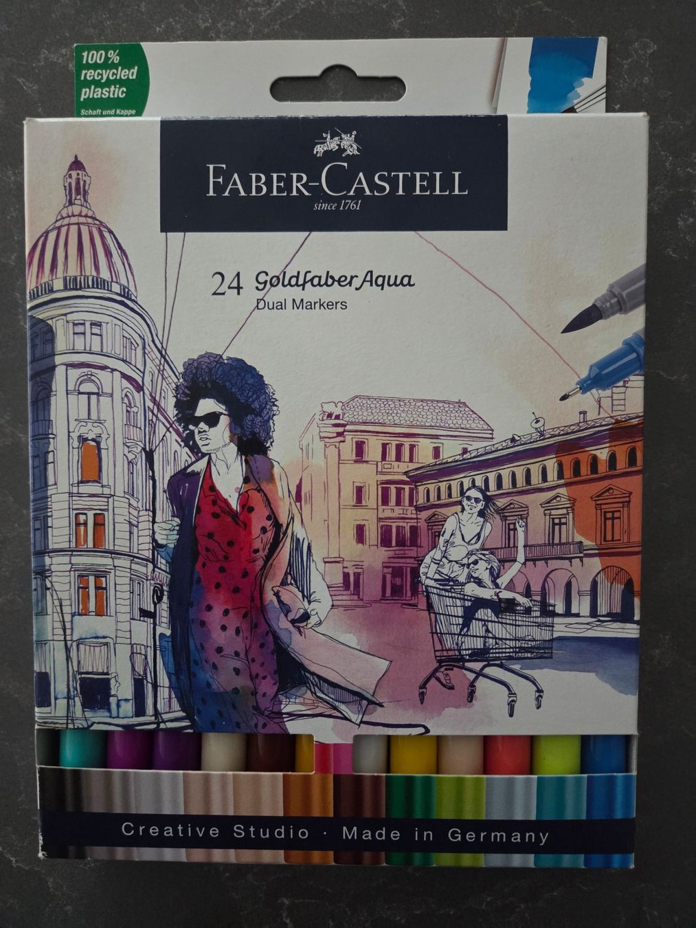 Faber-Castell Penna & Evidenziatori: Faber Castell Filzstifte – Nuovo e nell'imballaggio originale da Zürich venduto da Caesar83