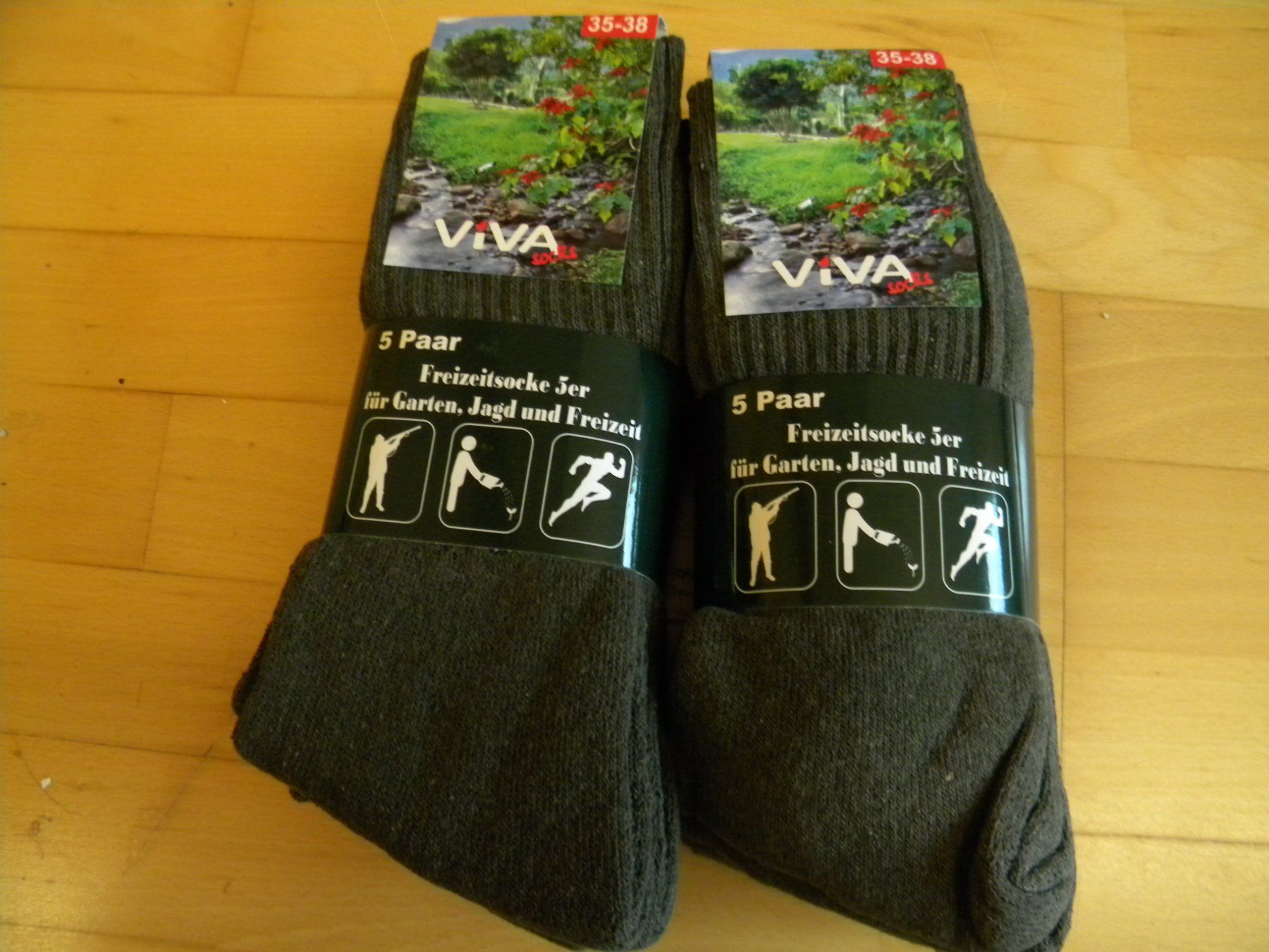 Calze: Warme Baumwoll-Socken 10x – Nuovo e nell'imballaggio originale da Bühler venduto da Wini100