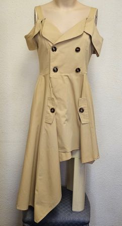 The Friday Tie Kleid Beige – Gr. 38 – 100% Baumwolle – Trenc