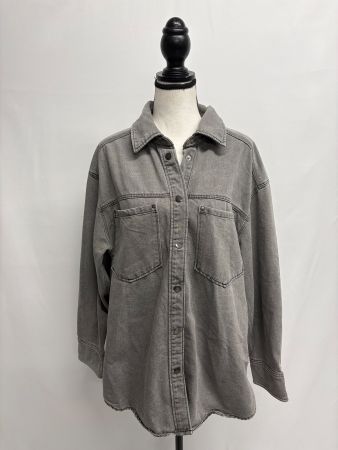 H&M Jeanshemd grau Gr. L Hemd DEmin