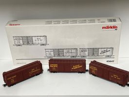 Märklin 45647 Double-Door Box Car Set Union Pacific H0 AC