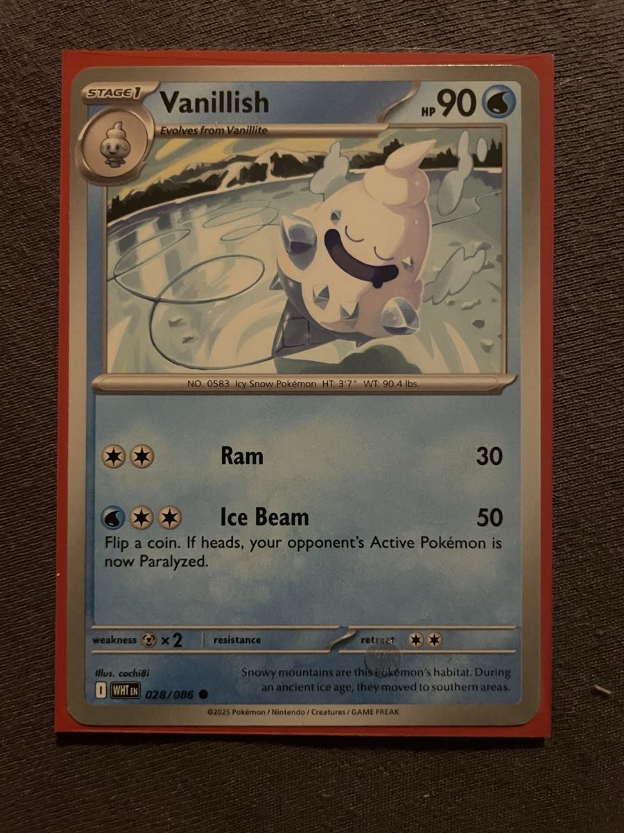 Pokémon Carte collezionabili: Vanillish – Nuovo (secondo la descrizione) da Lenk im Simmental venduto da banane50626