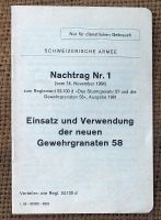 Regl Einsatz und Verwendung der neuen Gewehrgranaten 58