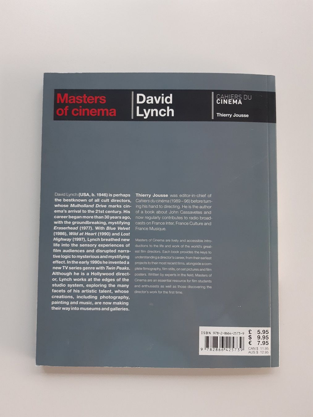 Libri: Masters of Cinema - David Lynch – Usato da Basel venduto da odradek 1