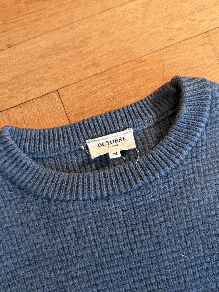 Pullover & Sweatshirts: Octobre Paris Pullover Merinowool Blau Groesse M – Gebraucht aus Zürich von zoh_26cj 1
