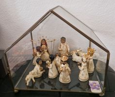 Vintage mexikanisches Ton- Keramik Krippenset aus Tonala