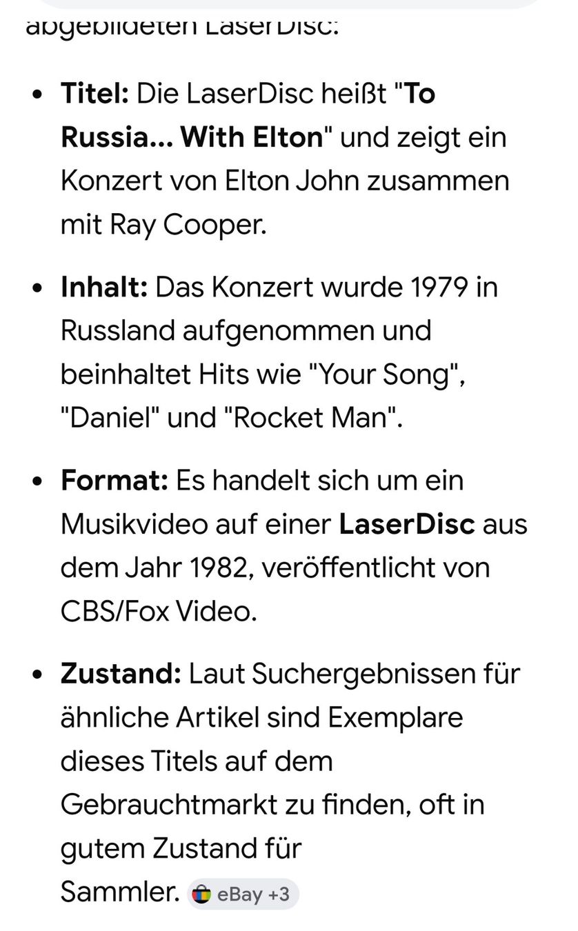 Dischi in vinile: Elton John Sammlerstück – Nuovo (secondo la descrizione) da huenenberg venduto da Suizofelize 4