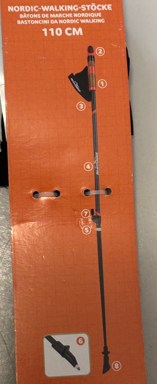 Bastoncini da trekking: Nordic-Walking-Stöcke, 110cm, neu – Nuovo e nell'imballaggio originale da Niederönz venduto da melodie015 5