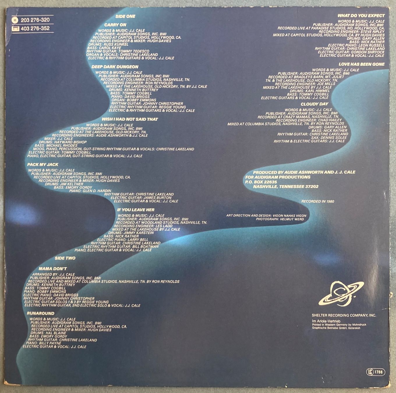 Schallplatten: J.J. CALE - SHADES – Gebraucht aus Poliez-Pittet von Newtown-Records 1
