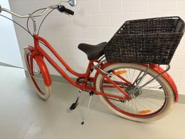 Damen Velo rot mit Korb - guter Zustand