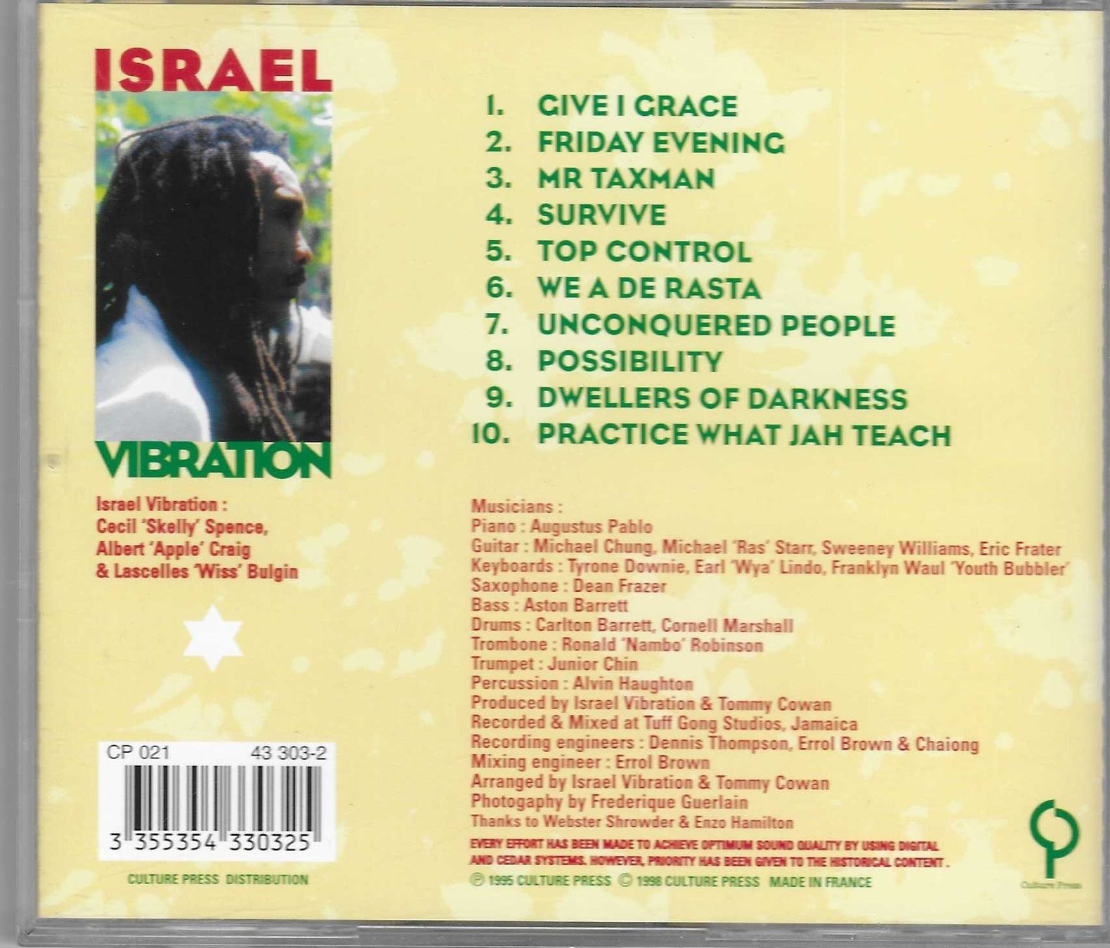 CDs: ISRAEL VIBRATION  -  PRACTICE WHAT JAH TEACH – D'occasion à Bex par Giorgiob 1