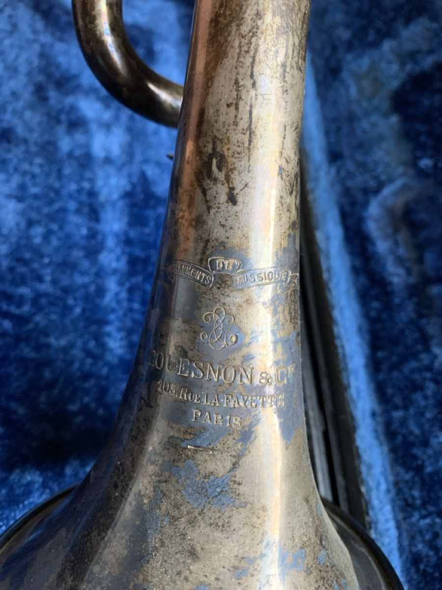 Strumenti musicali: Trompete Couesnon & Cie Paris stark versilbert antik – Usato da Wolfhalden venduto da SecondAntique 3