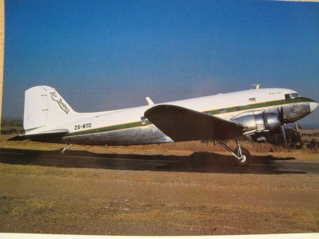 Cartoline postali: Air Zambezi DC-3 ZS-NTD – Nuovo e nell'imballaggio originale da Thun venduto da Abigboss