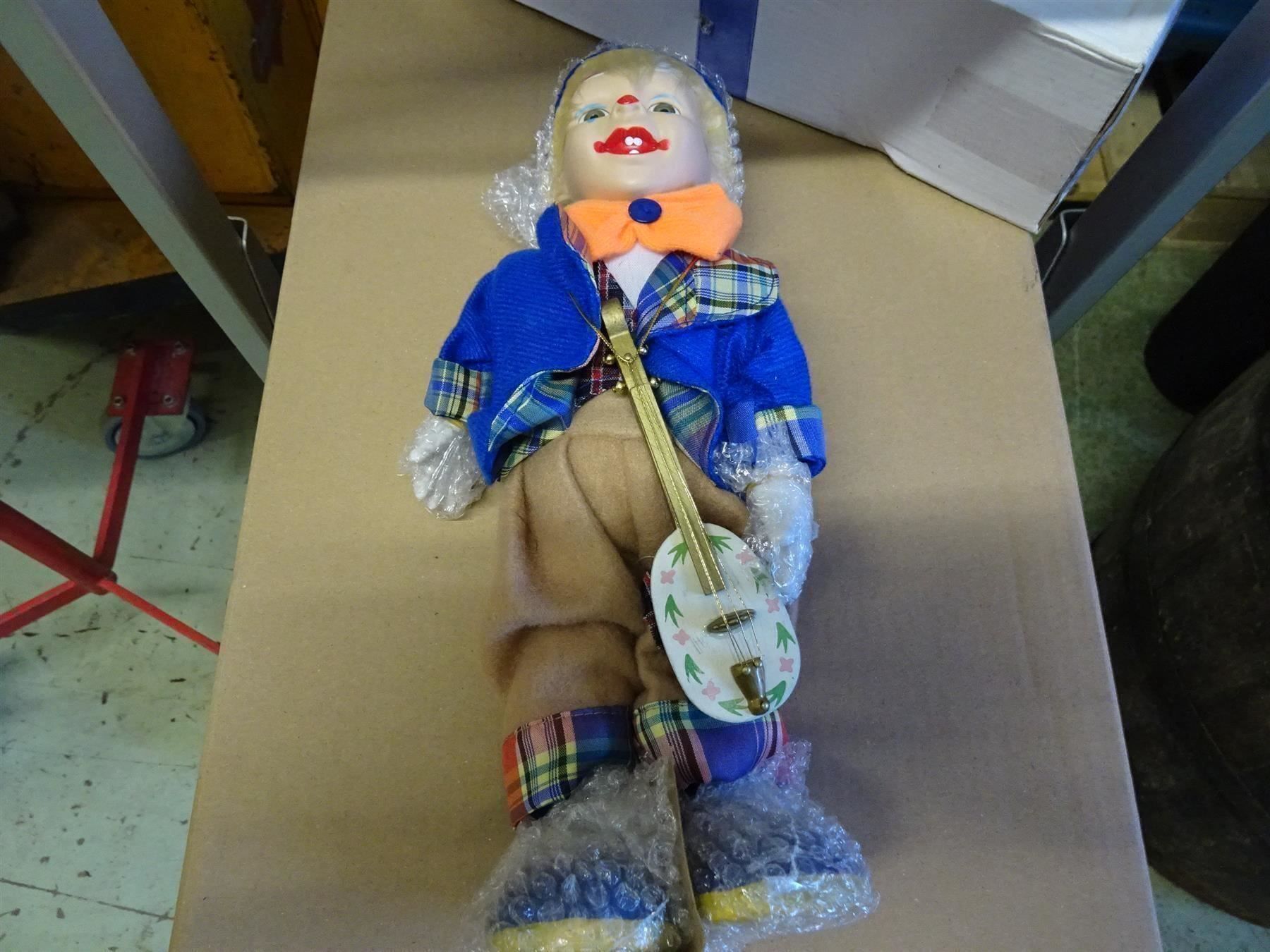 Statuette: Clown Mandoline musik-Spieluhr – Nuovo e nell'imballaggio originale da Necker venduto da liq24 3