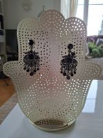 Boucles d'oreilles noires Globus