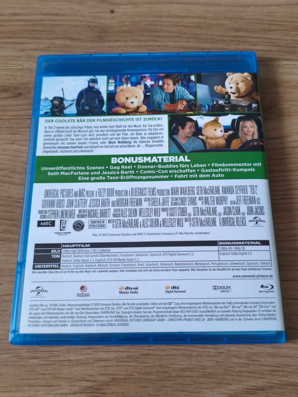Tutti i DVDs: Ted 2 – (Blu-Ray/2015) – Usato da Schaffhausen venduto da philscardstore 1