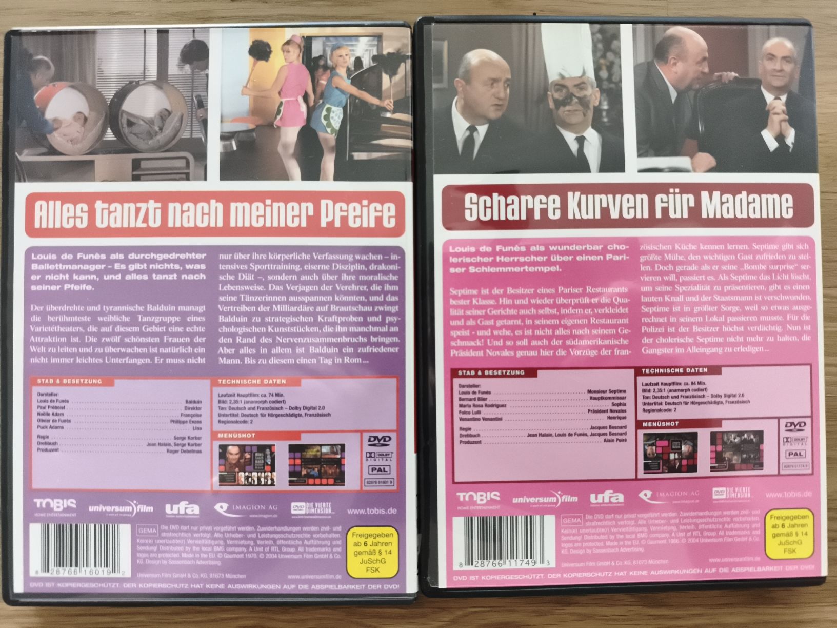 Tutti i DVDs: 4 DVDs - aus der Louis de Funès Collection – Usato da Obernau venduto da stimeroli 1