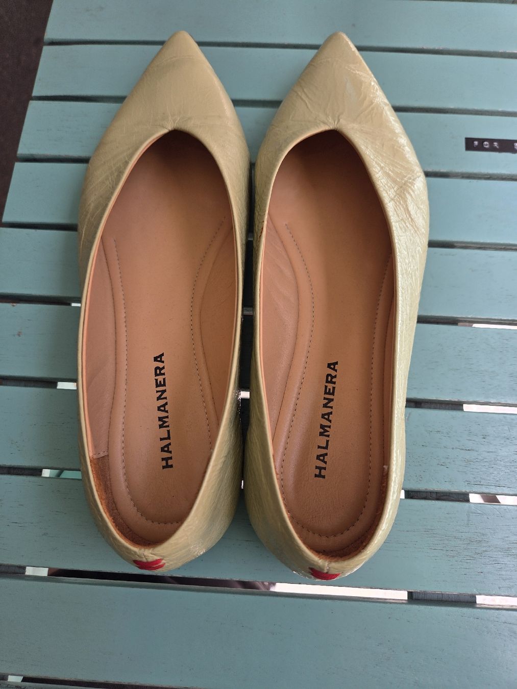 Scarpe da donna: Halmanera Leder-Ballerinas Hellgrün Gr. 39 – Usato da Bern venduto da -Aniko- 4