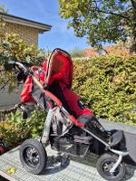 Kinderwagen TFK Joggster Twist rot mit Regenverdeck