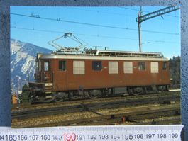 BAHN SCHWEIZ BLS BERNER ALPEN-BAHN Ae4/4 SPIEZ 1982