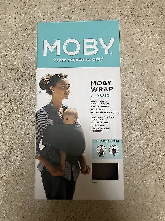 Bauch- & Rückentragen: Moby Wrap Tragetuch  – Neu und originalverpackt aus Uster von kla_rby5