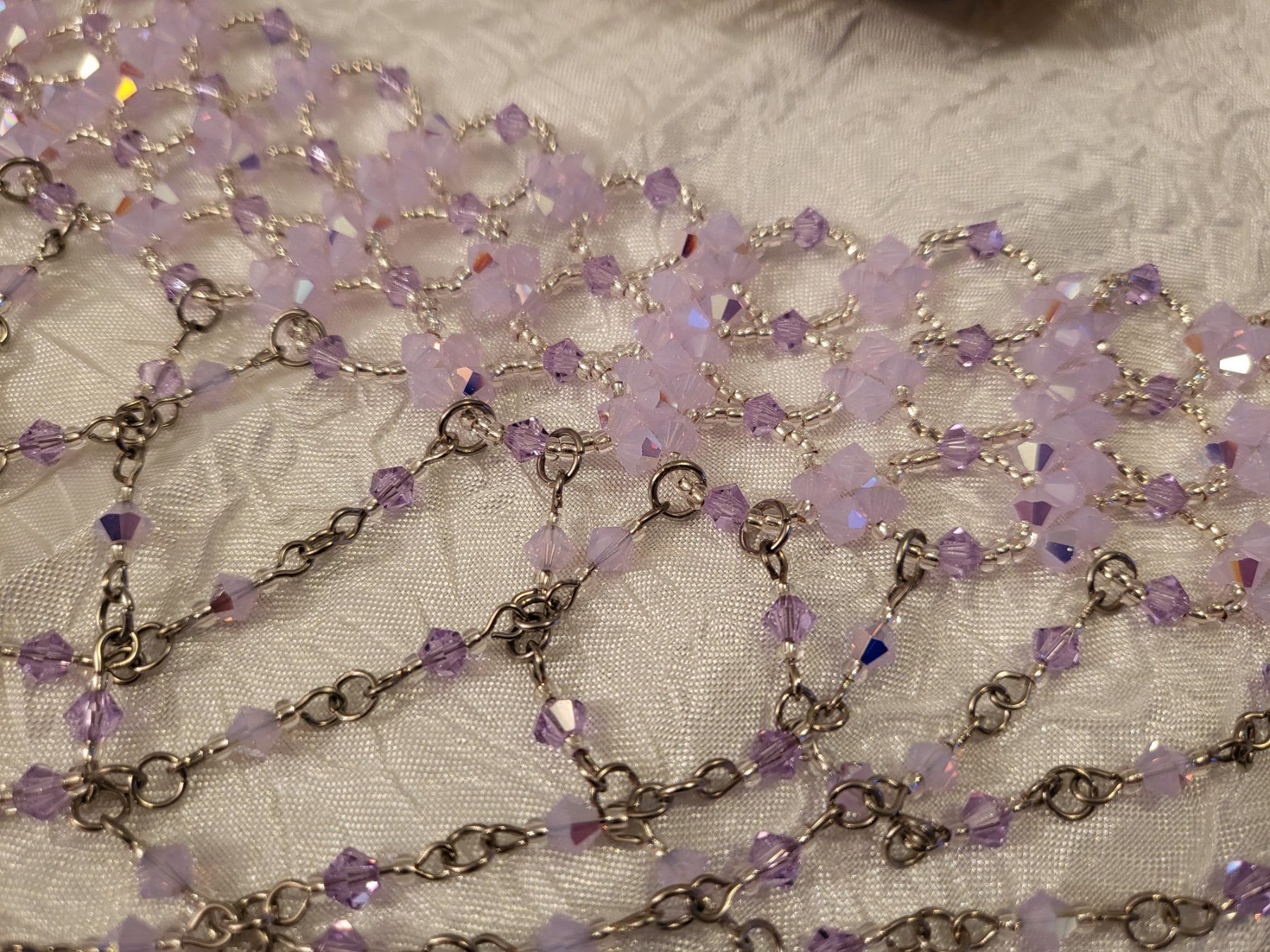 Catenine: Handgemachte Halskette aus Swarovski perlen – Nuovo (secondo la descrizione) da Dietikon venduto da Eleda 1