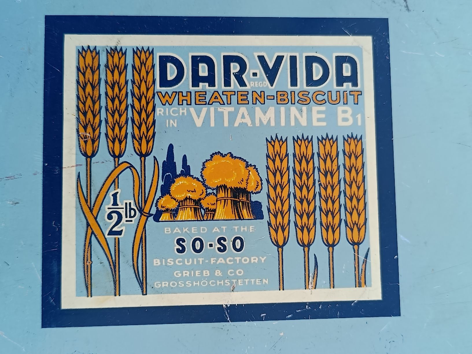 Insegne: Alte Litho Blechdose / DAR-VIDA Grieb & Co Grosshöchstetten  – Usato da Brugg AG venduto da Ente015 1