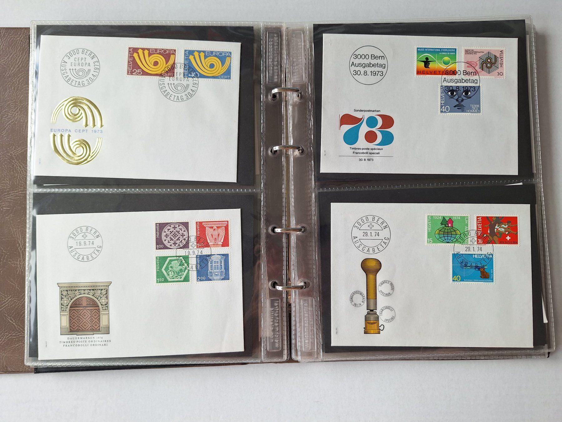 Tutti i francobolli: 56 FDC in Album 1966-79 – Usato da Zürich venduto da t24_de 4
