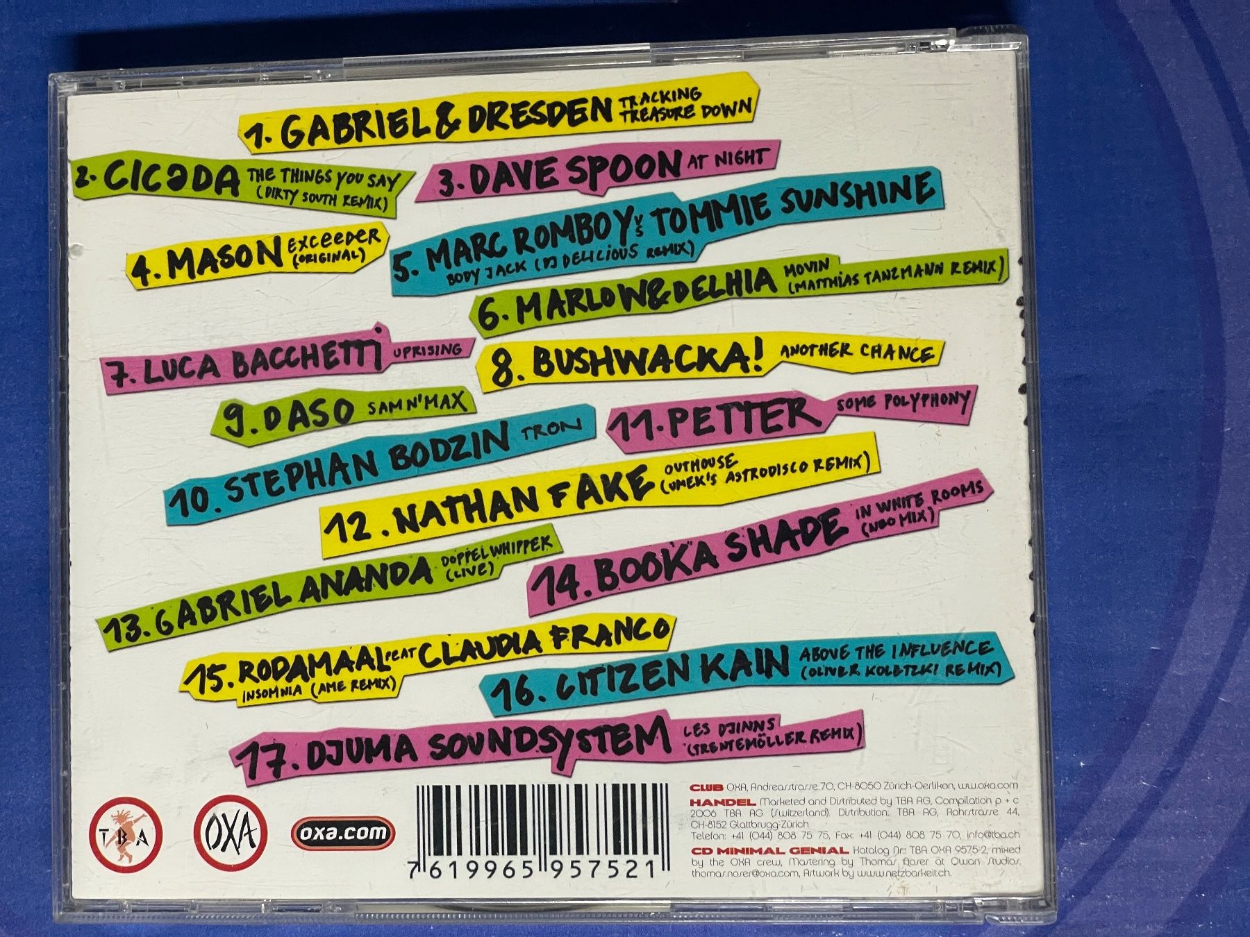 CD: OXA – Minimal Genial – Usato da Muri b. Bern venduto da AdidasCollector 1