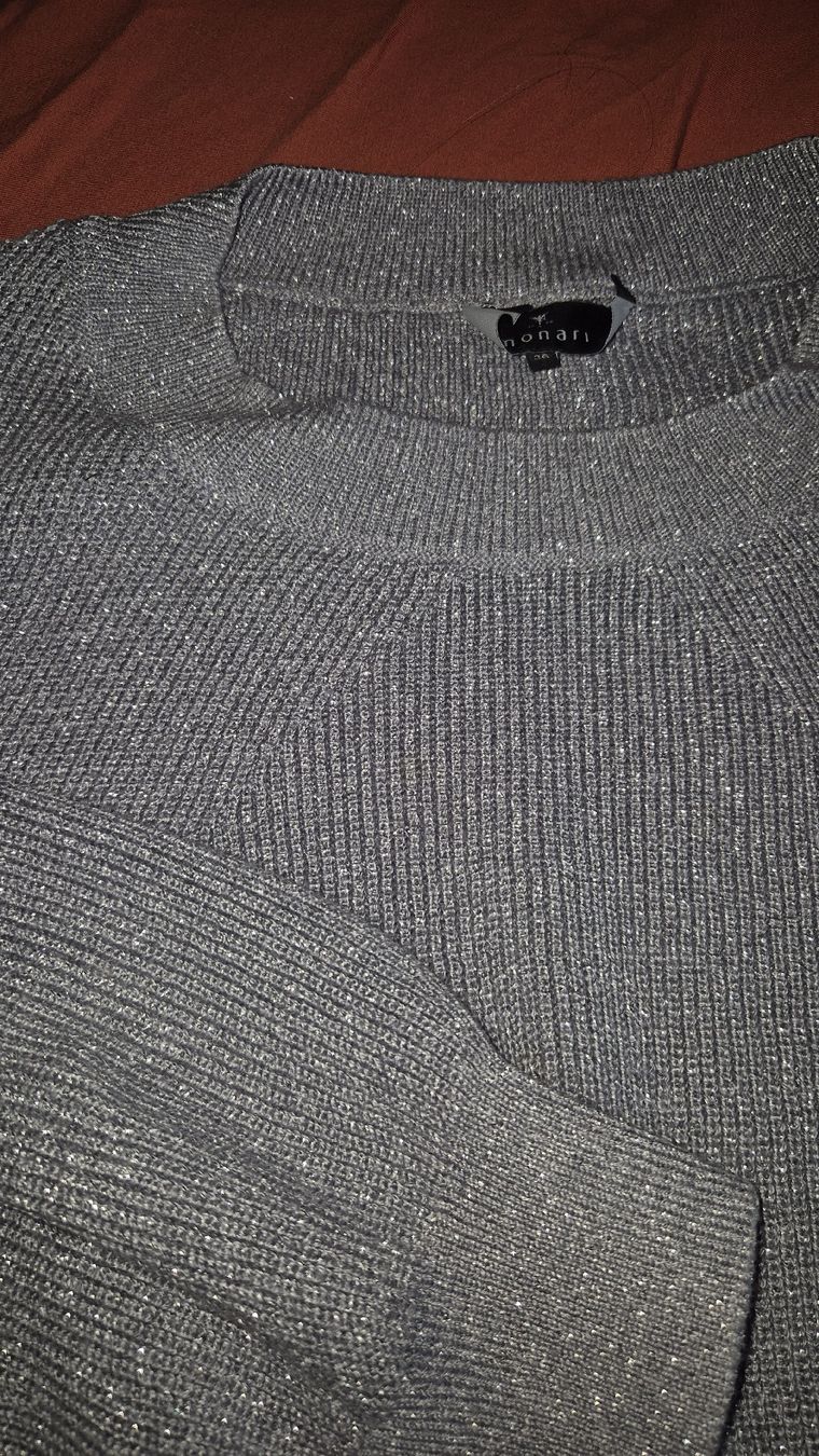 Monari Pulls & Sweat-shirts: Monari Stickpullover XS glitzer taubenblau – D'occasion à Watt par sarahZH1995 2